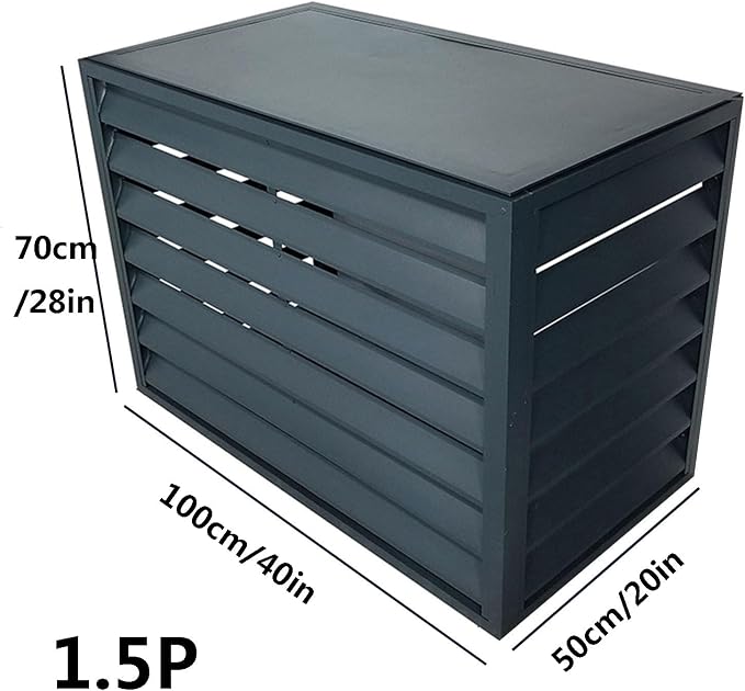 Aluminum Outdoor Condenser Protective Cover, freestanding Enclosure to Cover