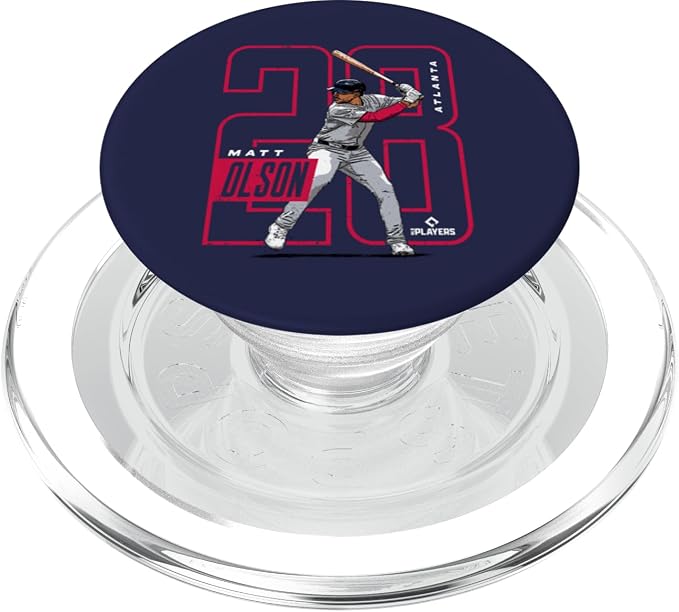 Matt Olson | Atlanta Baseball MLB Players | MLBOLS4025-S PopSockets PopGrip for MagSafe
