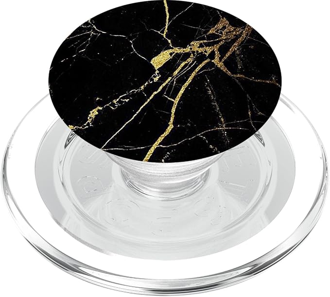 Black Gold-Marble PopSockets Adhesive PopGrip