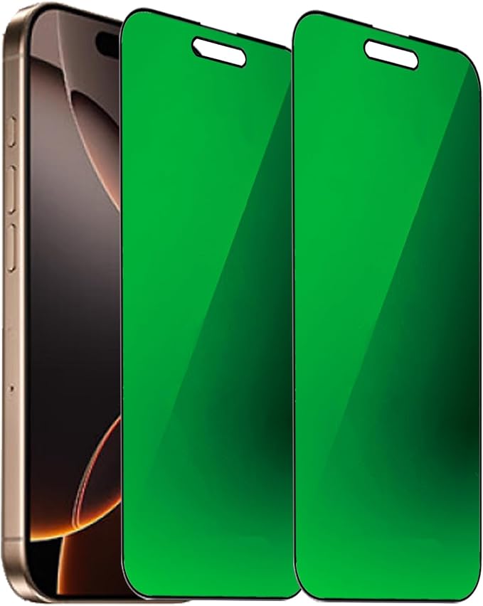 2 Pack Anti-Blue Privacy Tempered Glass Suit for iPhone 11 / iPhone XR Mirror Anti-Spy Screen Protector Anti-Peeping Film Electroplated 9H Hardness Anti-scratch 6.1 inch(Green)