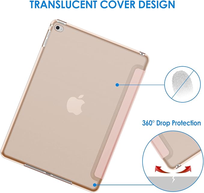 JETech Case for iPad Air 2 (2nd Generation) Smart Cover Auto Wake/Sleep (Blue)