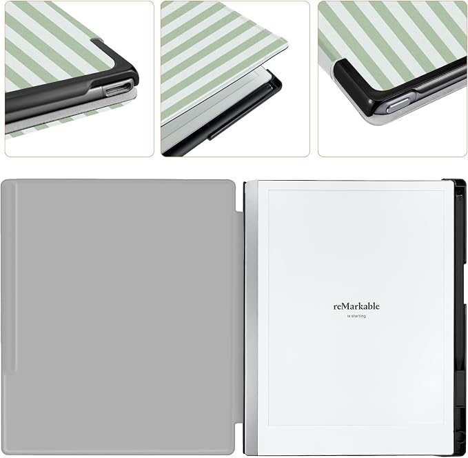 Case for Remarkable 2 Paper Tablet 10.3 2020 ReleasedLightweight and Hard Back Shell Protective Book Folio Cover with Built-in Pen HolderComes with Remarkable 2 Pen Tips.