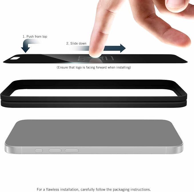 NFL Arizona Cardinals Privacy Screen Protector As Seen on Shark Tank Tank for iPhone 17 w/ Disappearing Design - Scratch-Resistant Glass Protector - Easy-Install Screen Guard w/ Disappearing Design (I
