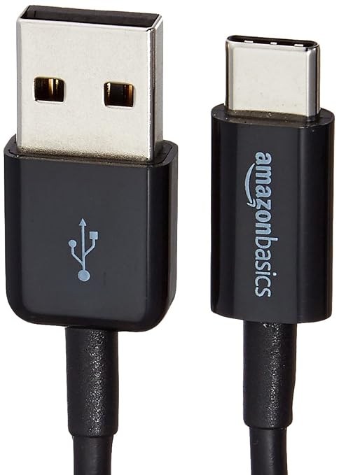 Amazon Basics USB-C to USB-A 2.0 Male Cable - 3 feet (0.9 meters) - Black 24 Pack of 5 120 count total Black