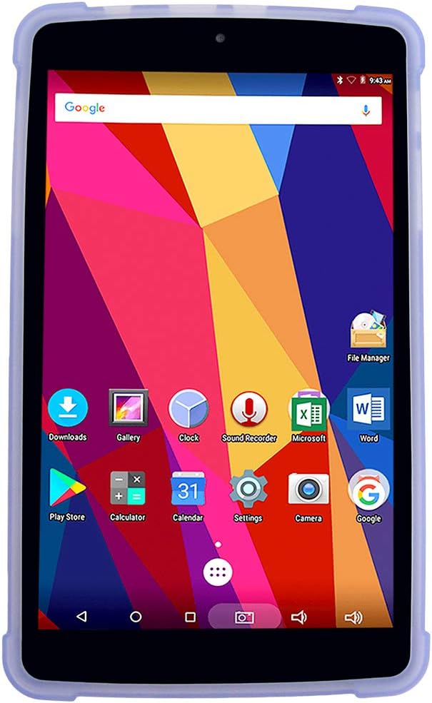 Compatible Protective TPU Case Replacement for T-Mobile Alcatel A30 8-inch Tablet 9024W 2017 Release (Blue)