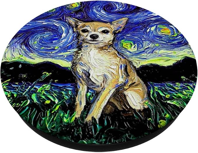 Cute Chihuahua Art Design Best Trendy Gift For Dog Lovers PopSockets Adhesive PopGrip