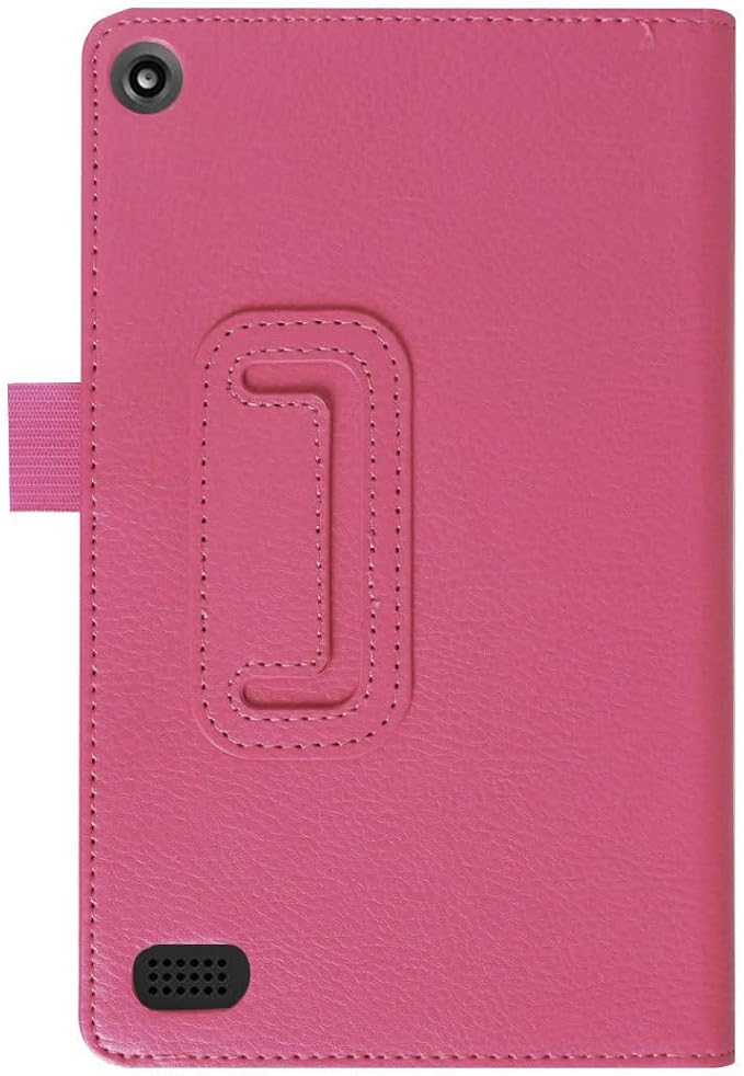 Tablet Cover for Amazon Kindle Fire 7 5th Generation(Model:SV98LN2015 Release)Ultra Slim Folio Stand Lightweight Leather Case for Kindle Fire HD7 5th Gen 7 (Li-Brown)