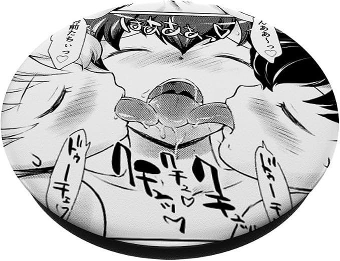 Ecchi Hentai Otaku Girls Waifu Ahegao Pleasure Face PopSockets Adhesive PopGrip