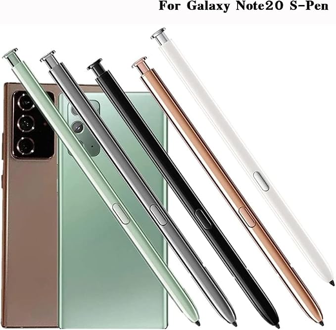 Note 20 S Pen Replacement Stylus Pen Compatible with Galaxy Note 20 Note 20 Ultra 5G S Pen (NO Bluetooth) +Tips/Nibs+Eject Pin (White)