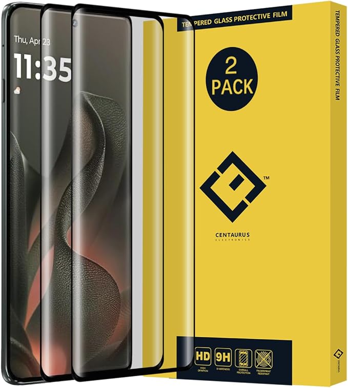 OCESTORE 2 Pack 3D Curve Silk Print Screen ProtectorAnti-Scratch 9H Hardness Full Coverage Tempered glass Protector Film for Moto Edge 2025.