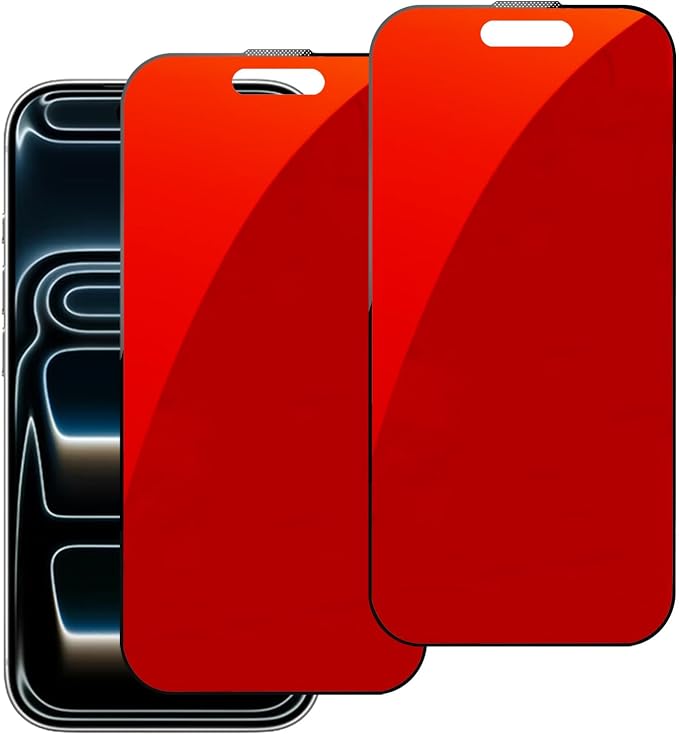 2 Pack for iPhone 13 Pro Max / 14 Plus Privacy Screen Protector Anti spy Tempered Glass Gradient Colorful Anti blue Light Film 6.7 inch
