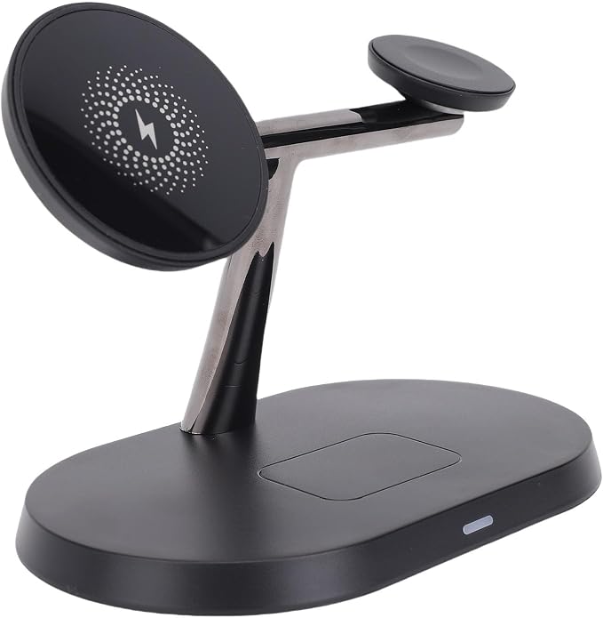 Generic Wireless Charger Stand 3 in 1 Fast Charging Station for Magnetic Wireless Charging Station for Desk Nightstand Travel 15W MultiDevice Dock with Safety