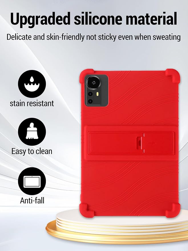 for Bnegynng CP31M 10 inch Tablet Protective case Shockproof Lightweight Silicone Protective Cover with Stand Child-Friendly Protection Easy to Clean DesignBlack