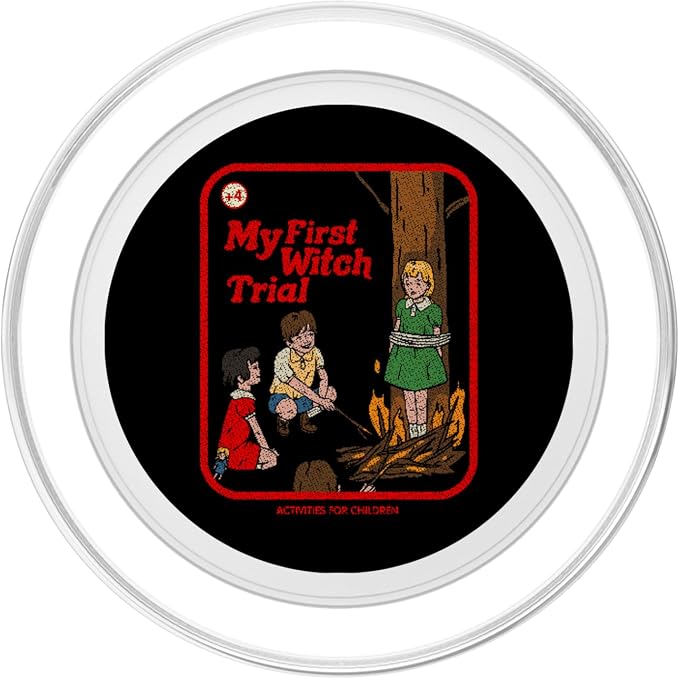 My First Witch Trial Vintage Childgame Horror Goth Punk Premium PopSockets Adhesive PopGrip