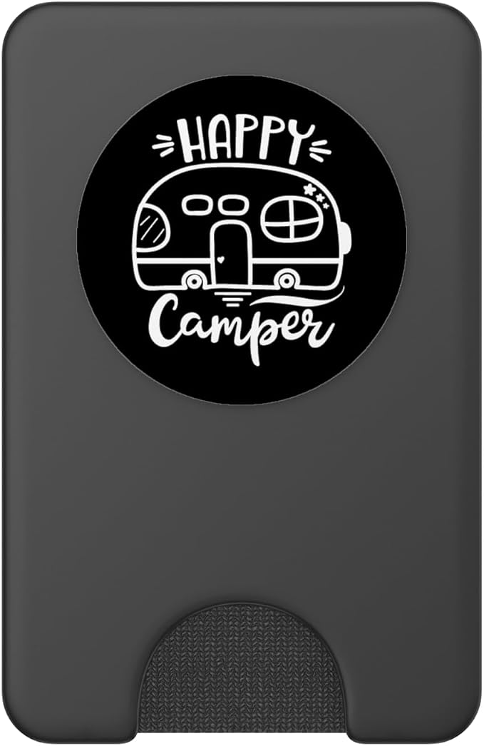 Cute Happy Camper Graphics for Women or Men PopSockets Adhesive PopGrip