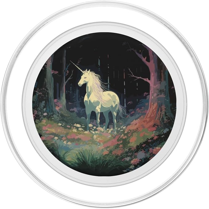 The Last Unicorn Fairycore Art PopSockets MagSafe PopGrip for iPhone