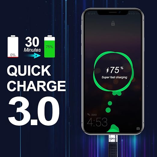 Rixmie USB-A to USB-C Short Cable 5.5 Inch Android Auto Car Cable Fast Charging &amp Data Sync Ideal for Car Power Bank Desktop USB-A Chargers