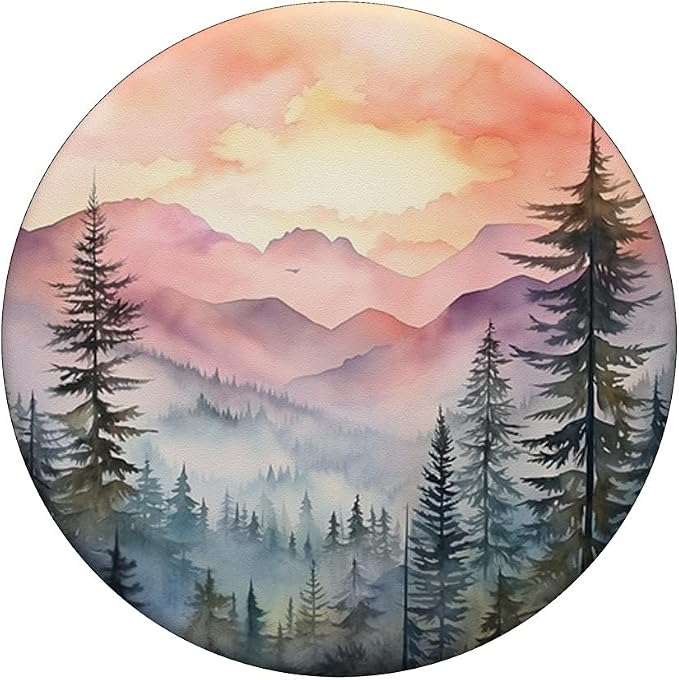 Mountains Wilderness Forest Hiking Pine Tree Nature PopSockets PopGrip for MagSafe