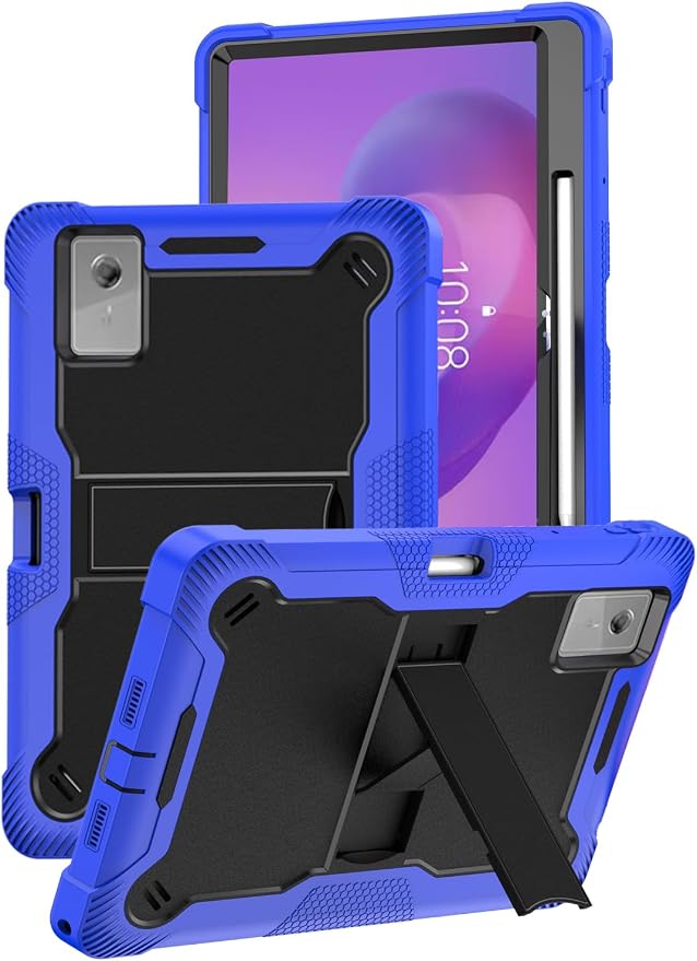 for Lenovo Idea Tab Plus/Tab K12（12.1 Inch） Android Tablet Protective caseShockproof Lightweight Silicone Protective Cover with StandChild-Friendly ProtectionEasy to Clean DesignBlack