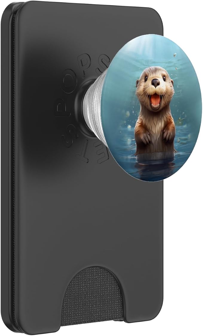 Cute Adorable Sea Otter PopSockets PopGrip for MagSafe