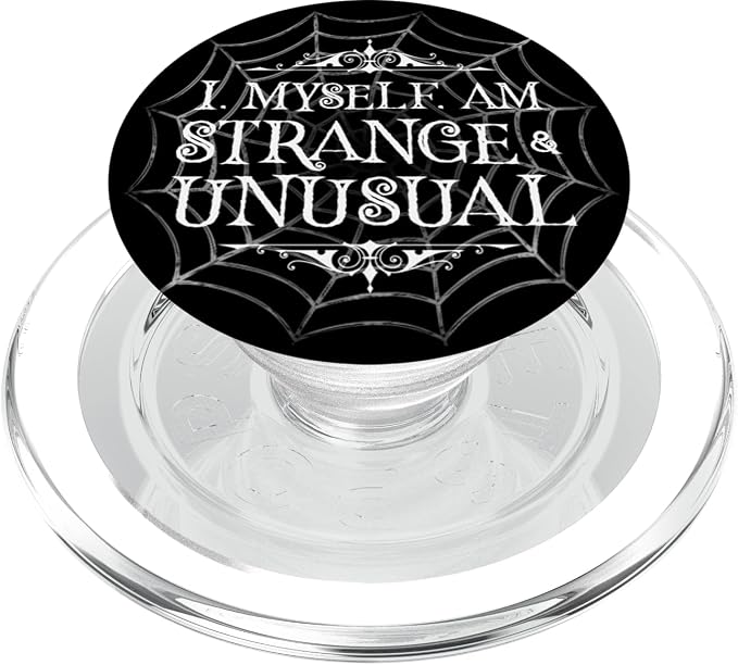 I Myself Am Strange &amp Unusual Spider Spider Web Arachnid PopSockets Adhesive PopGrip