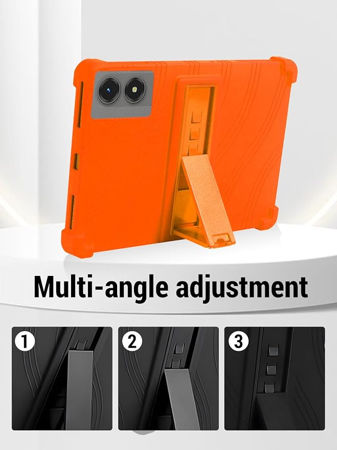 for TABWEE T50 (11 Inch) Android 16 Tablet Protective case ZBAGUG Shockproof Lightweight Silicone Protective Cover with Stand Child-Friendly Protection Easy to Clean Design Black.