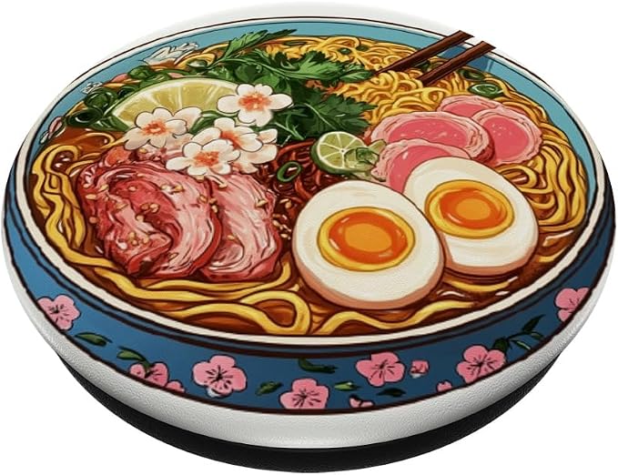 Ramen Lover Noodle Soup Japanese Foodie Asian Food PopSockets PopGrip for MagSafe