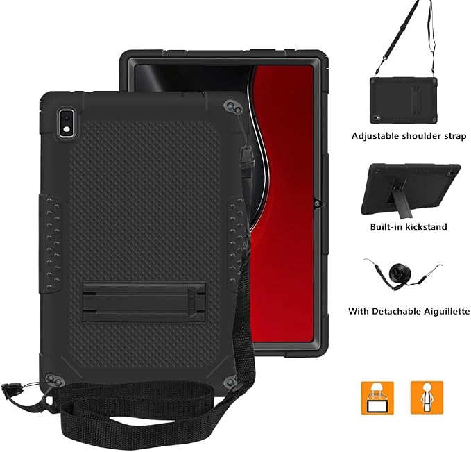 for Vastking KingPad K10 Pro CaseShockproof Full-Body with Kickstand for Vastking KingPad K10/K10 Pro/Z10/BYYBUO SmartPad A10/Oangcc 10.1 Android 10 Tablet (Black)