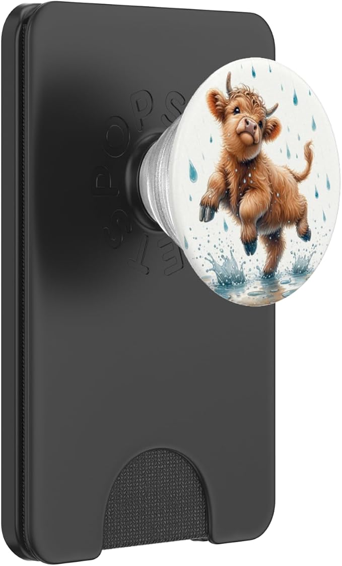 Highland Cow Design for Farmers and Highland Cow PopSockets Adhesive PopGrip