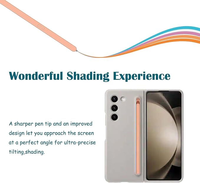 Galaxy Z Fold 5/6 Stylus Pen Fold Edition for Samsung Galaxy Z Fold5 5G Slim S Pen Galaxy S Pen 5/6 Fold Edition Touch Stylus EJ-PF946BBEGWW with Nibs