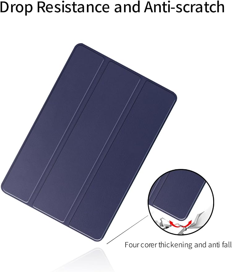 for OnePlus Pad 3 2025 13.2 Inch Android Tablet CaseBOVUGAC Folding Stand Protective Cover with Pencil Holder and Wrist StrapFull Protection Premium PUScratch Resistant(Black)