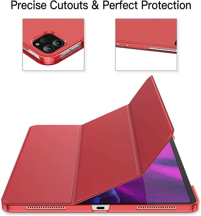 JETech Case for iPad Pro 12.9-Inch (2020/2018 Model 4th/3rd Generation) Compatible with Pencil Cover Auto Wake/Sleep (Black)