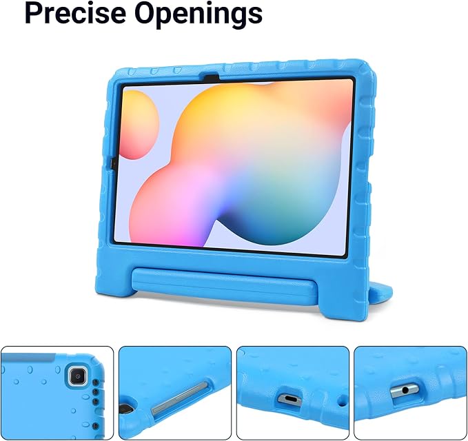 Kids Case for Samsung Galaxy Tab S6 Lite Shockproof Handle Stand Blue | Lightweight Kids Friendly EVACompatible with Samsung Galaxy Tab S6 Lite 10.4 Inch 2024/2022/2020 Release S Pen Holder