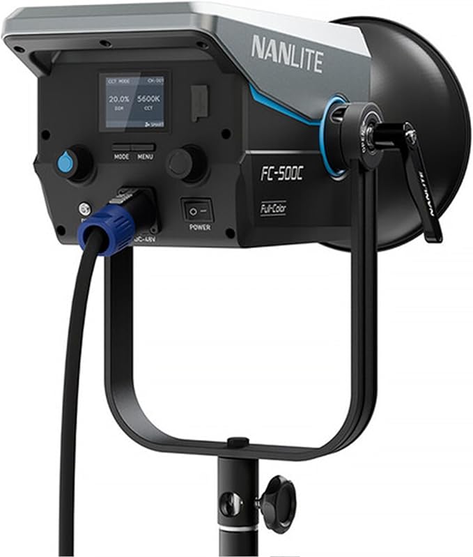 NANLITE FC-500C RGB LED Video Light – 520W Full Color Studio Lighting with App & DMX Control, CRI 96+ TLCI 98, Bowens Mount – for Film, Photography & Content Creation