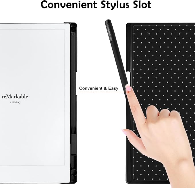 Case for Remarkable 2 Paper Tablet 10.3 2020 ReleasedLightweight and Hard Back Shell Protective Book Folio Cover with Built-in Pen HolderComes with Remarkable 2 Pen Tips.