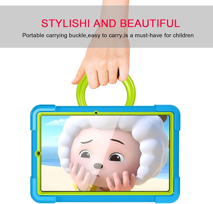 AKABEILA Compatible with Amazon Fire HD 8 2020/2022 Tablet Case，Rugged Kids Case with Stand Lightweight Shockproof Kids Friendly Tablet Cover Black