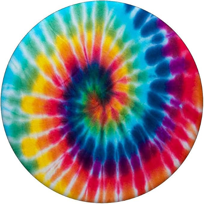 Tie Dye Rainbow Cute Rainbow Tie Dye Swirl Design Colorful PopSockets Adhesive PopGrip