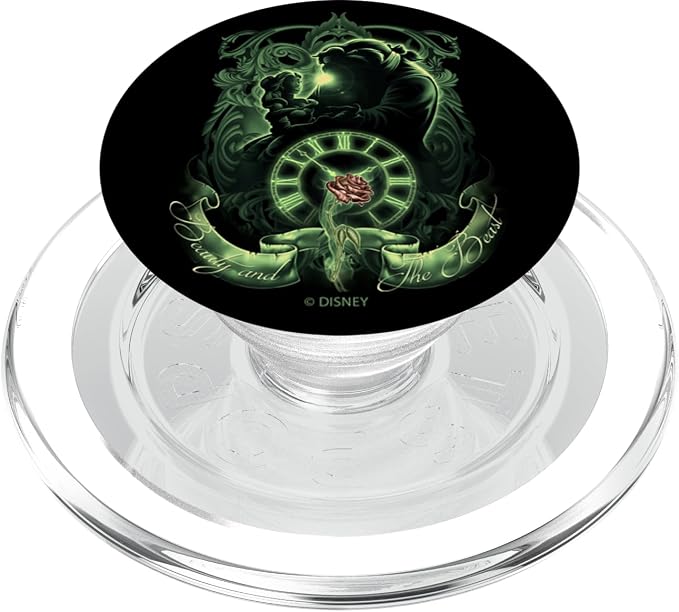 Disney Beauty and The Beast Green Hue Silhouette PopSockets Adhesive PopGrip