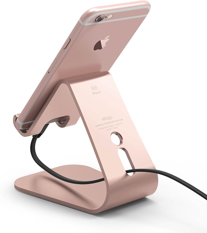 elago M2 Stand for All iPhones and Galaxy Smartphones (Angled Support for FaceTime) (Black)