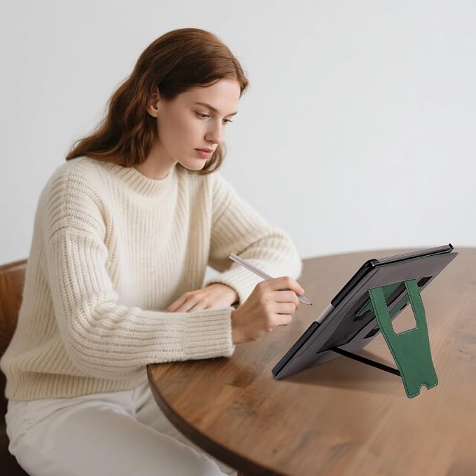 CoBak Stand Case for Remarkable 2 Paper Tablet 2020 10.3 with Hand Strap | Lightweight and Hard Back Shell Protective Book Folio Cover with 2 Kickstand Stand Angles and Pen Holder Features Black