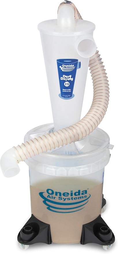 Oneida Air Systems Dust Collector & Cyclone Separator Kit w/ Clear Bucket