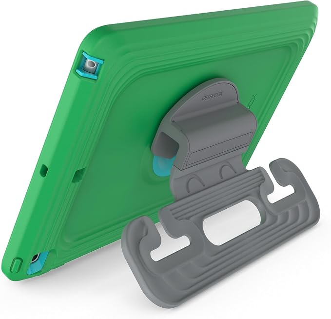 OtterBox Made for Kids Case for iPad 7th 8th &amp 9th Gen (10.2 Display - 2019 2020 &amp 2021 Version) with Kickstand &amp car headrest Mount Holder - Brave Blue