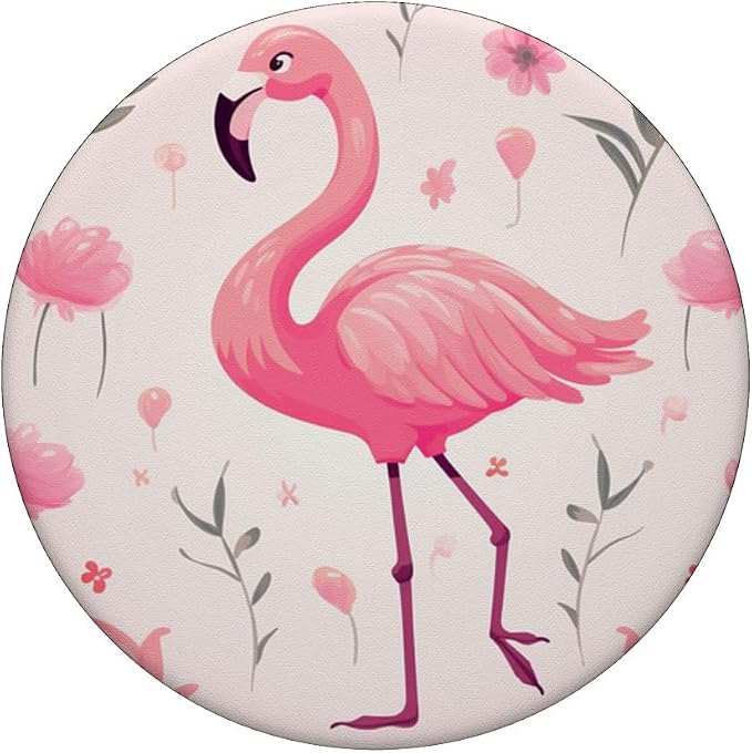 Pink Flamingo PopSockets Standard PopGrip