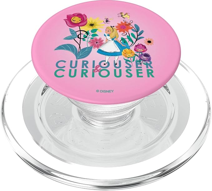 Disney Alice in Wonderland Curiouser &amp Curiouser Pink PopSockets Adhesive PopGrip