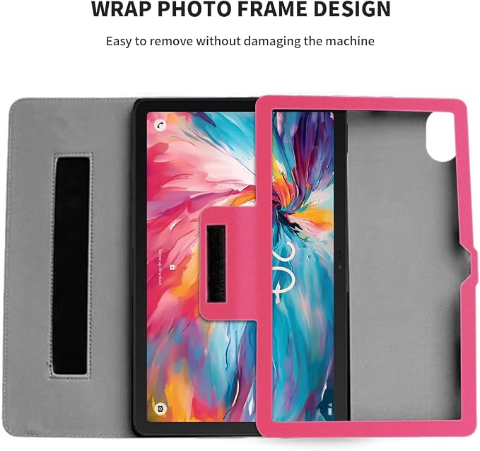 for TCL TAB 10 NXTPAPER 5G 10.4 Inch Tablet CasePU Leather Slim Cover Soft Back Shell Folding Multi-Viewing Angles Stand for TCL TAB 10 NXTPAPER 5G 10.4 Inch Model 9199S Tablet (Black)