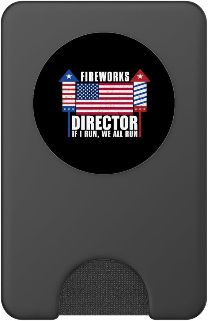 4th Of July - Fireworks Director If I Run We All Run PopSockets Adhesive PopGrip