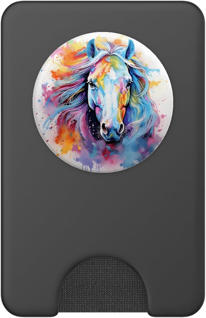 Elegant Horse Lover Horses Design PopSockets PopGrip for MagSafe