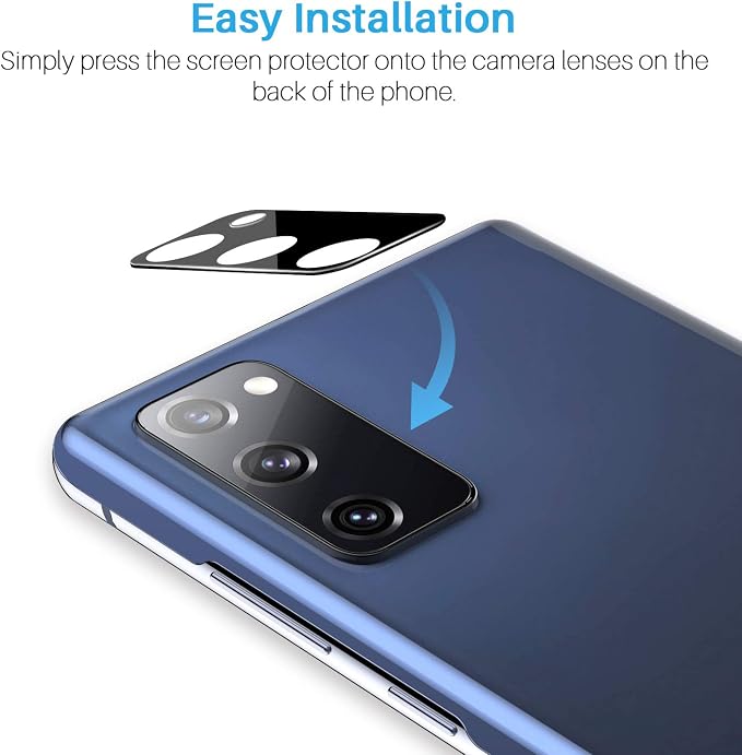 LK 3+3 Pack Samsung Galaxy S20 FE Screen Protector + Camera Lens Protector | 9H Tempered Glass Easy Installation [Not Fit for Galaxy S20]