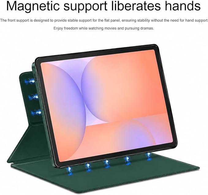 Magnetic Case for Galaxy Tab S10 Lite/Galaxy Tab S10 FE/Galaxy Tab S9 FE 10.9 Inch/Tab S9 11 2023 with S Pen Holder Ultra-Slim Lightweight Slim Magnetic Stand Case with Auto Sleep/Wake Black