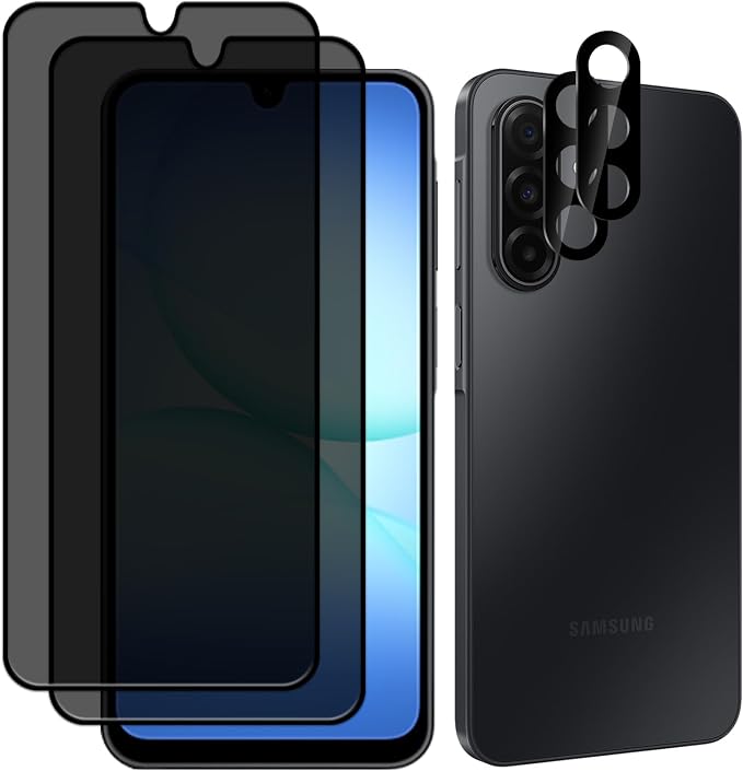 4 Pack Nothing Phone (3a) Pro 5G Privacy Screen Protector 2 Pack Privacy Tempered Glass Film and 2 Pack Camera Lens Protector Anti-Spy Protection for Nothing Phone (3a) Pro 5G Screen Protector